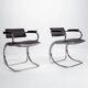 Vintage Italian cantilever chair in chrome tubular metal, 1970s.