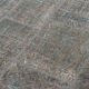 Handmade turkish overdyed 170 cm x 245 cm grey patchwork rug