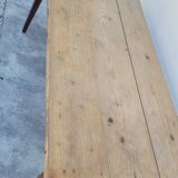 Old rustic farmhouse table 1900 in oak and fir - 1m51