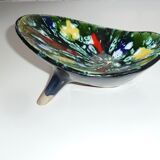 Former cup tripod signed A.Dressinval bright colors France