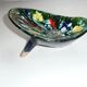 Ancienne coupe tripode signé A.Dressinval couleurs vives France