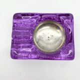 Cendrier « Violet Murano & Silver », 1970s