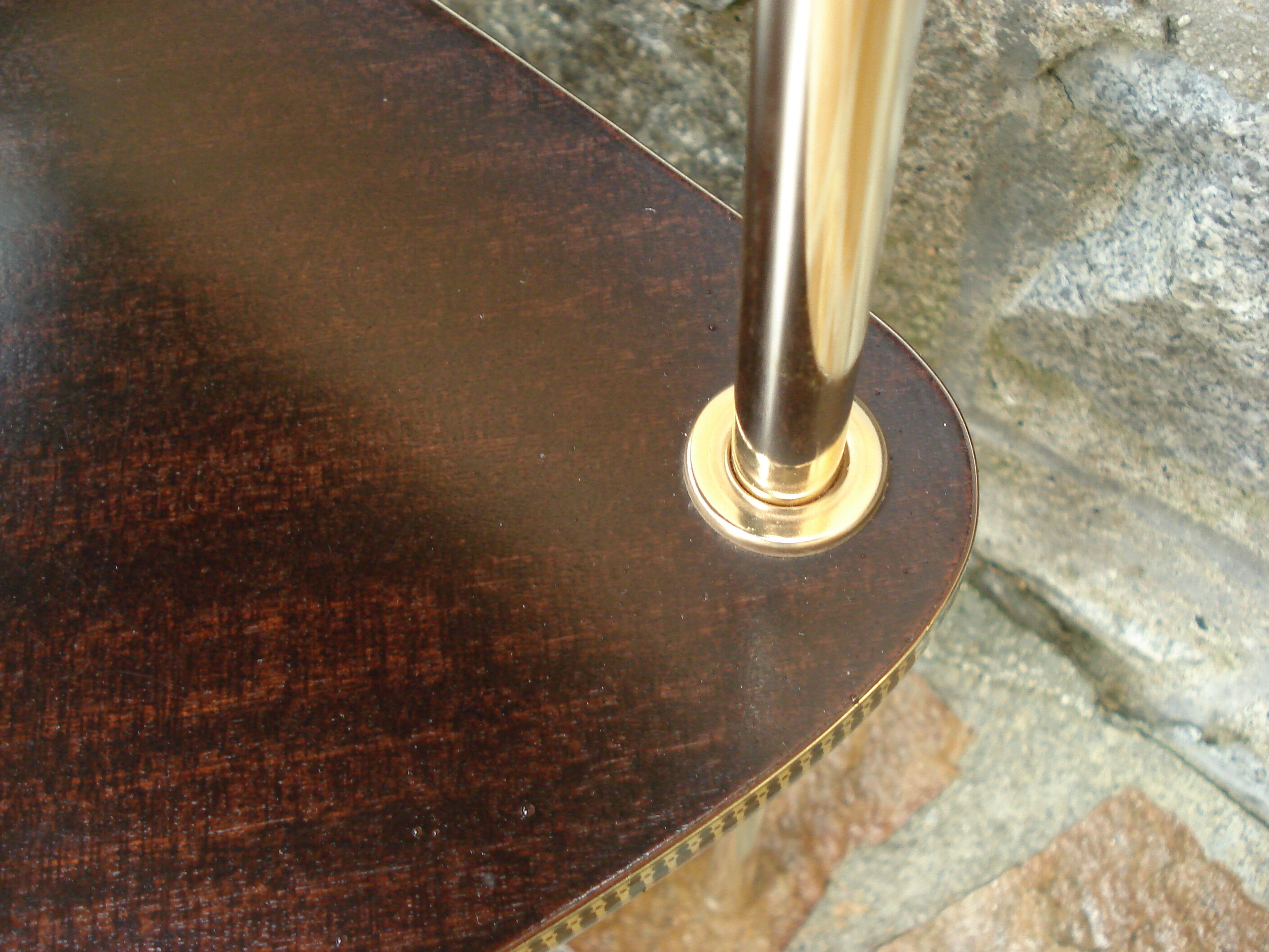 Vintage corner shelf 1960 formica 3 trays