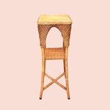 Vintage wicker plant stand
