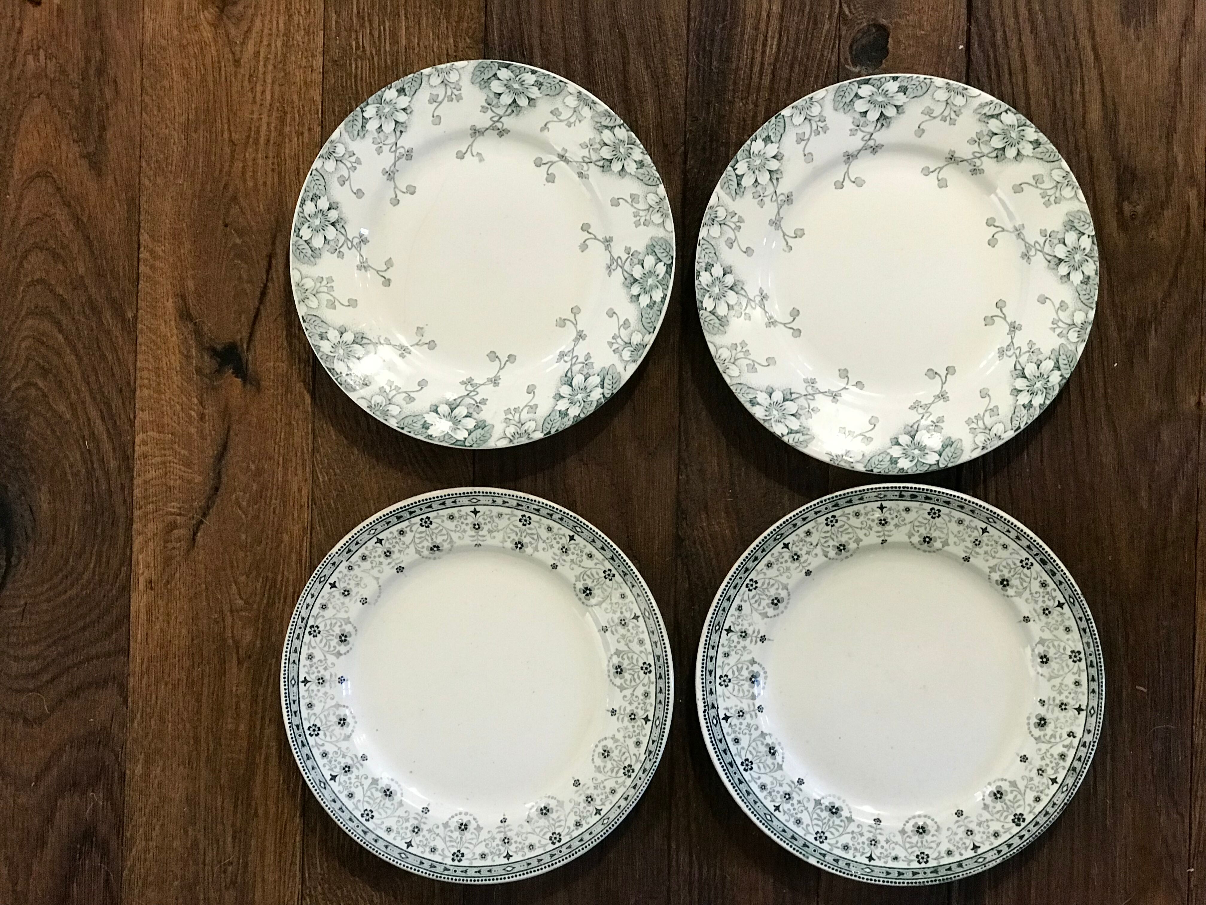 4 plates for dessert Saint Amand