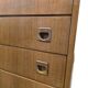 Bibliothèque/vitrine vintage en bois MDK