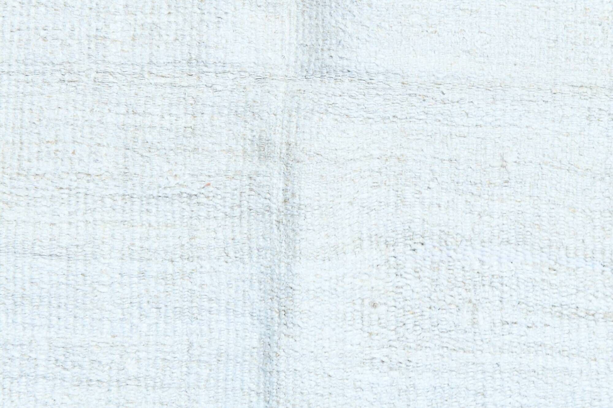 Turkish Vintage Minimalit Striped Kilim Rug, Handmade Oushak Wool Carpet