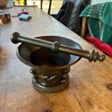 Ancient bronze mortar and pestle