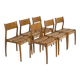 Set of 6 GESSEF chairs published by Consorzio Sedie Friuli, Italy, 1970s.