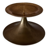Support de bougie en laiton vintage – Design sculptural des années 50