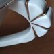 Antique porcelain sugar bowl with a decagonal base.