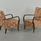 Set of 2 Swedish sculptural armchairs from the 1950s