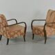 Set of 2 Swedish sculptural armchairs from the 1950s