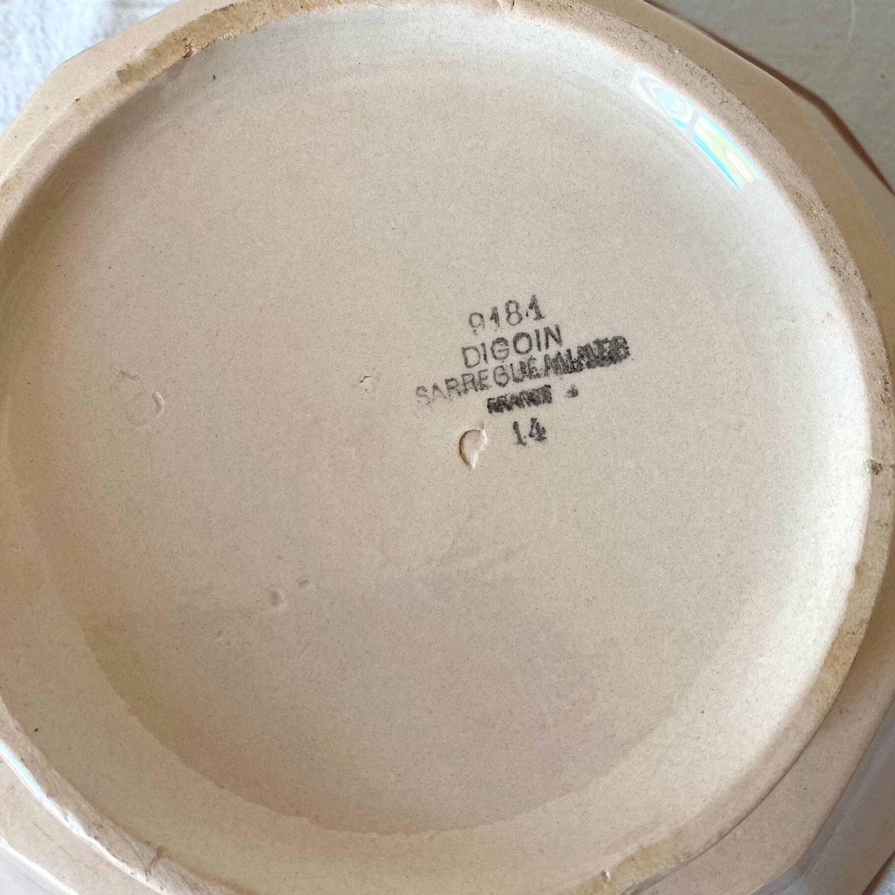 Pink Digoin soup tureens