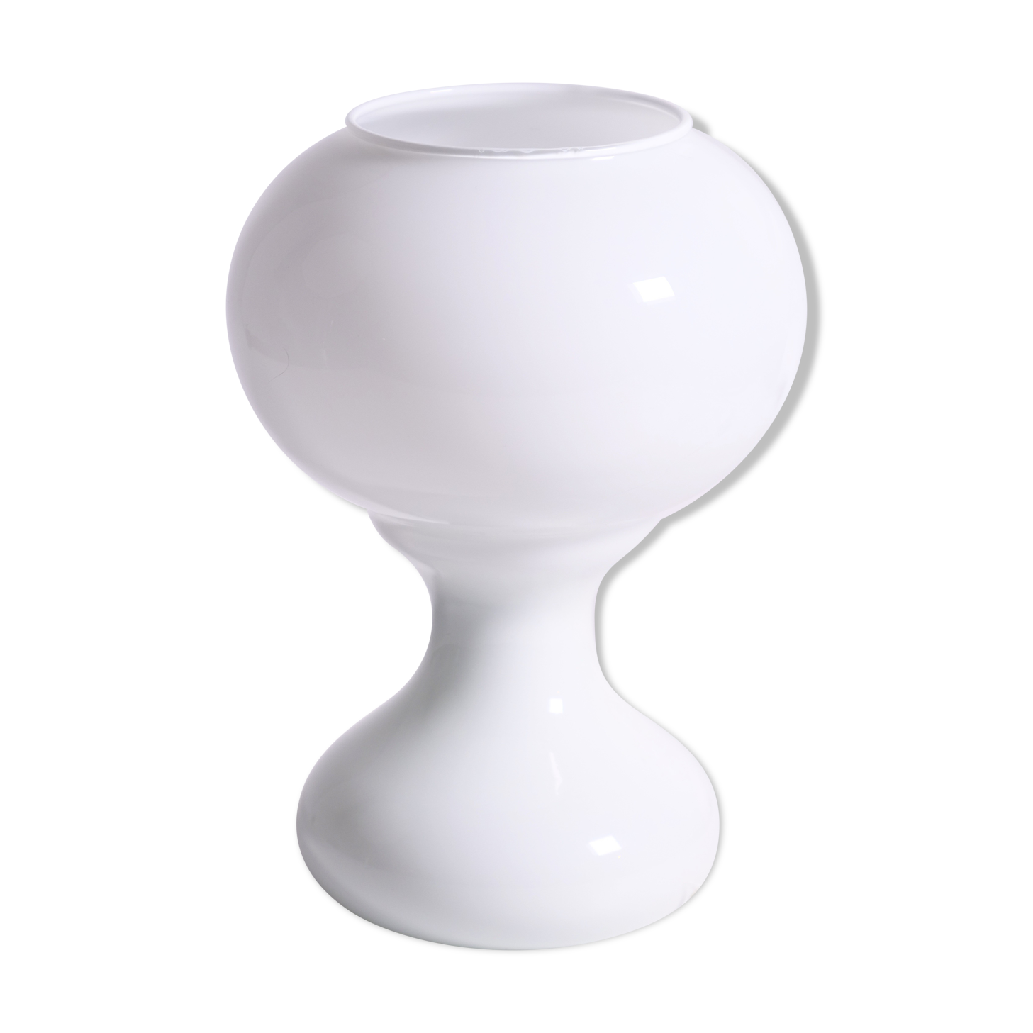 vintage white opaline lamp