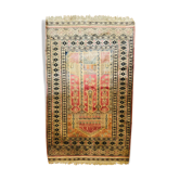 Wool and silk carpet 129 x 76 cm