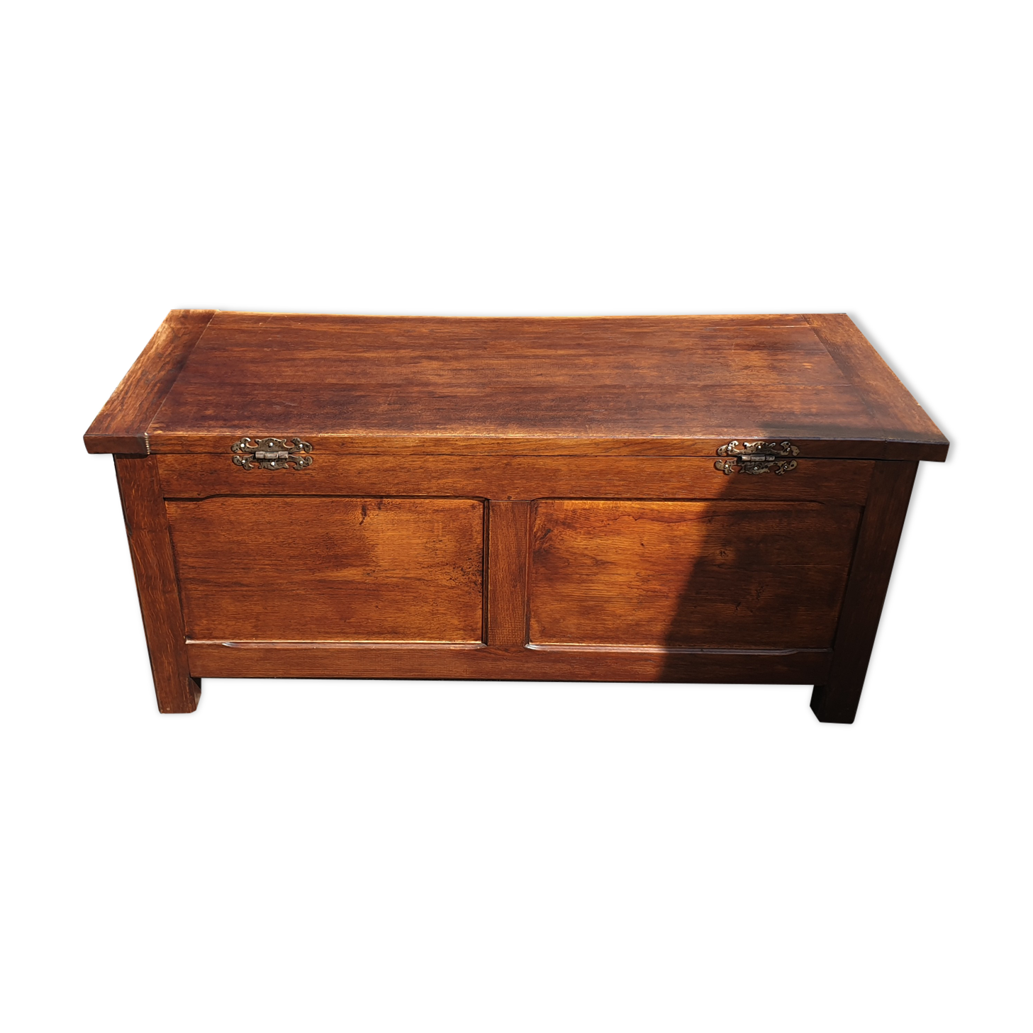 Solid oak chest