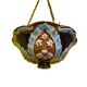 French art nouveau majolica hanging flower pot, early 20th century