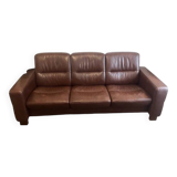 Vintage modular leather sofa