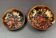 set of 2 enamels on copper empty pocket 10 and 12 cm in diameter - Art Limoges enamel