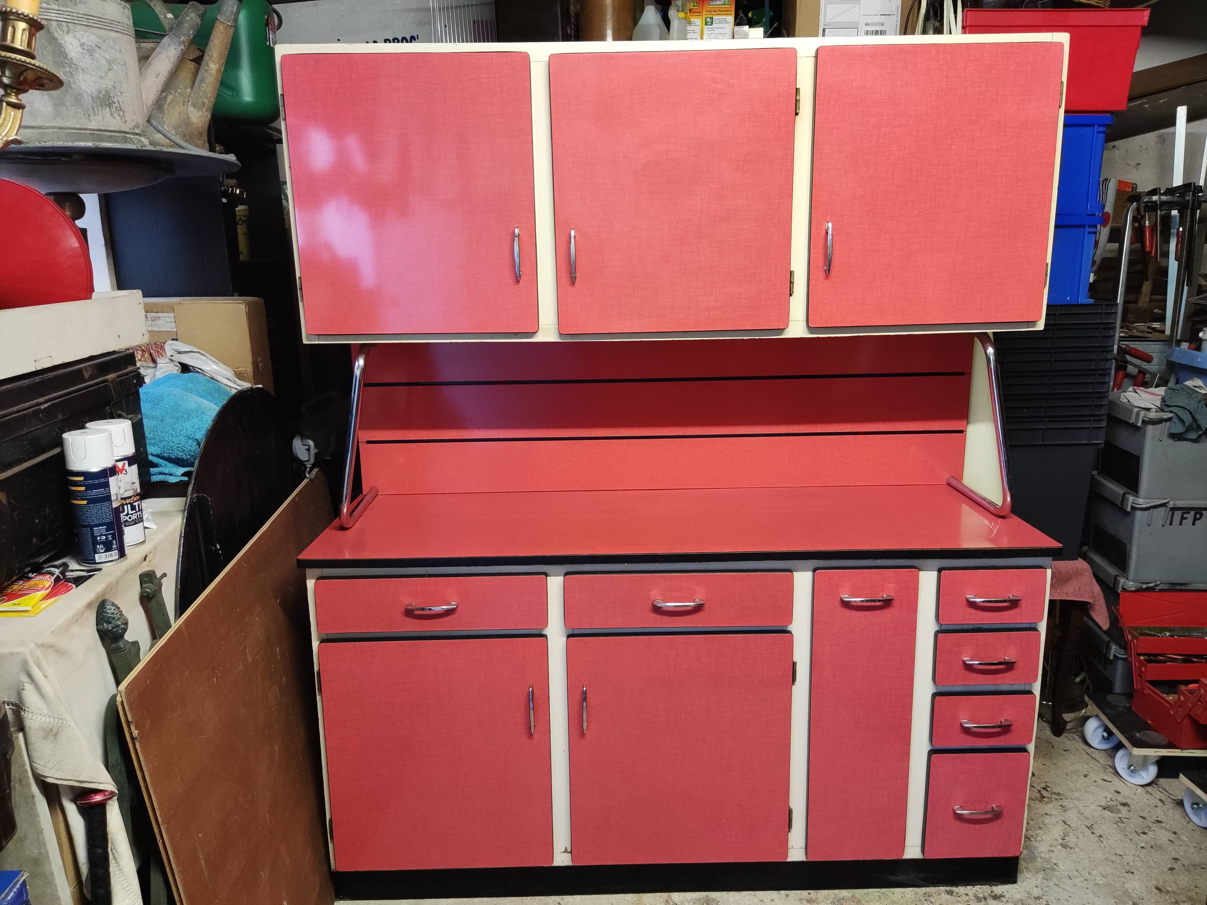 Red formica furniture