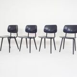Set of four Friso Kramer for Ahrend de Cirkel "Revolt" dining chairs, The Netherlands 1993