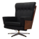 Office leather armchair, Danish design, 1970s, production: Denmark