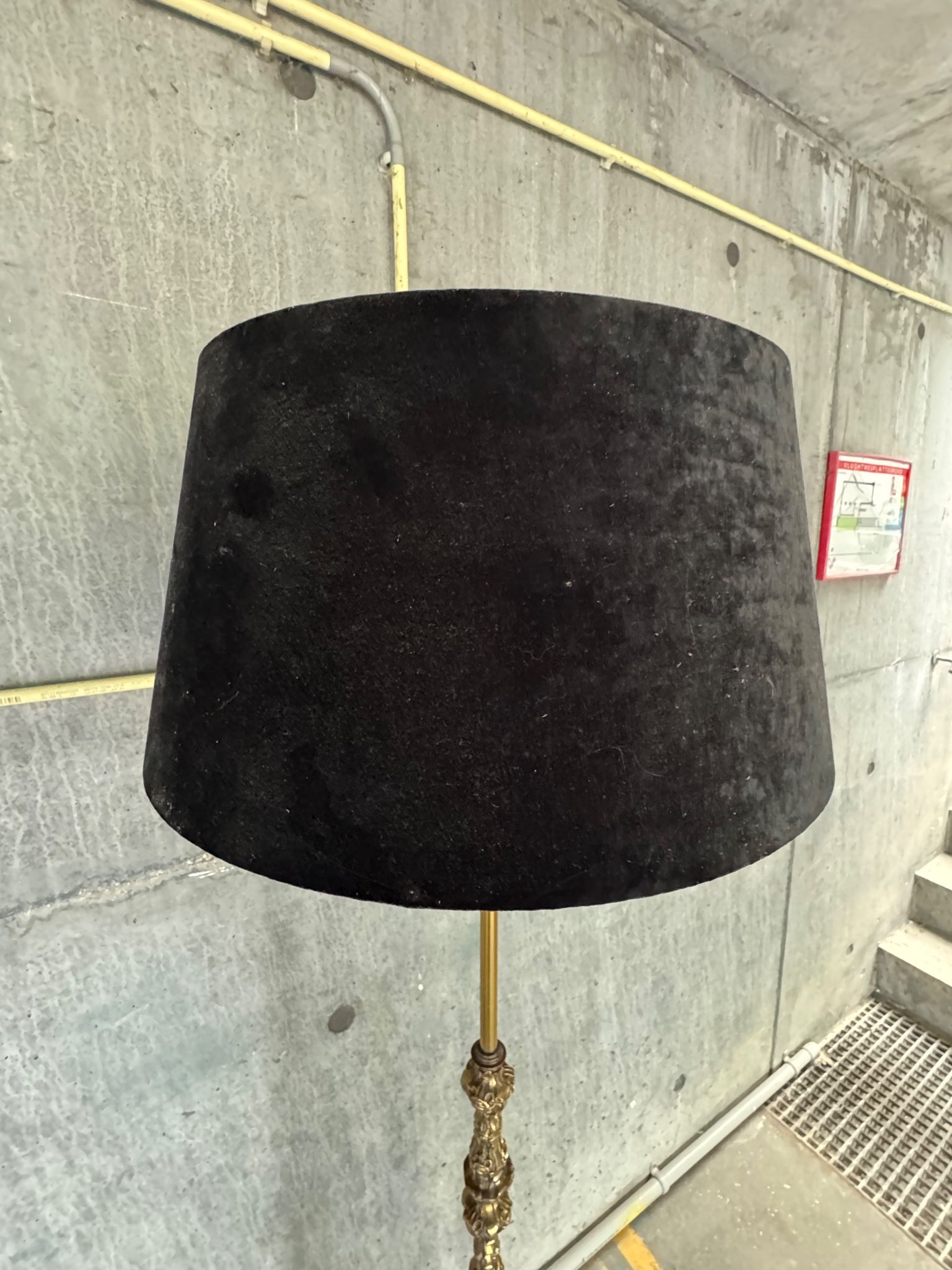 Vintage Boroque Style Brass Floor Lamp