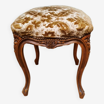 Louis XV style upholstered stool