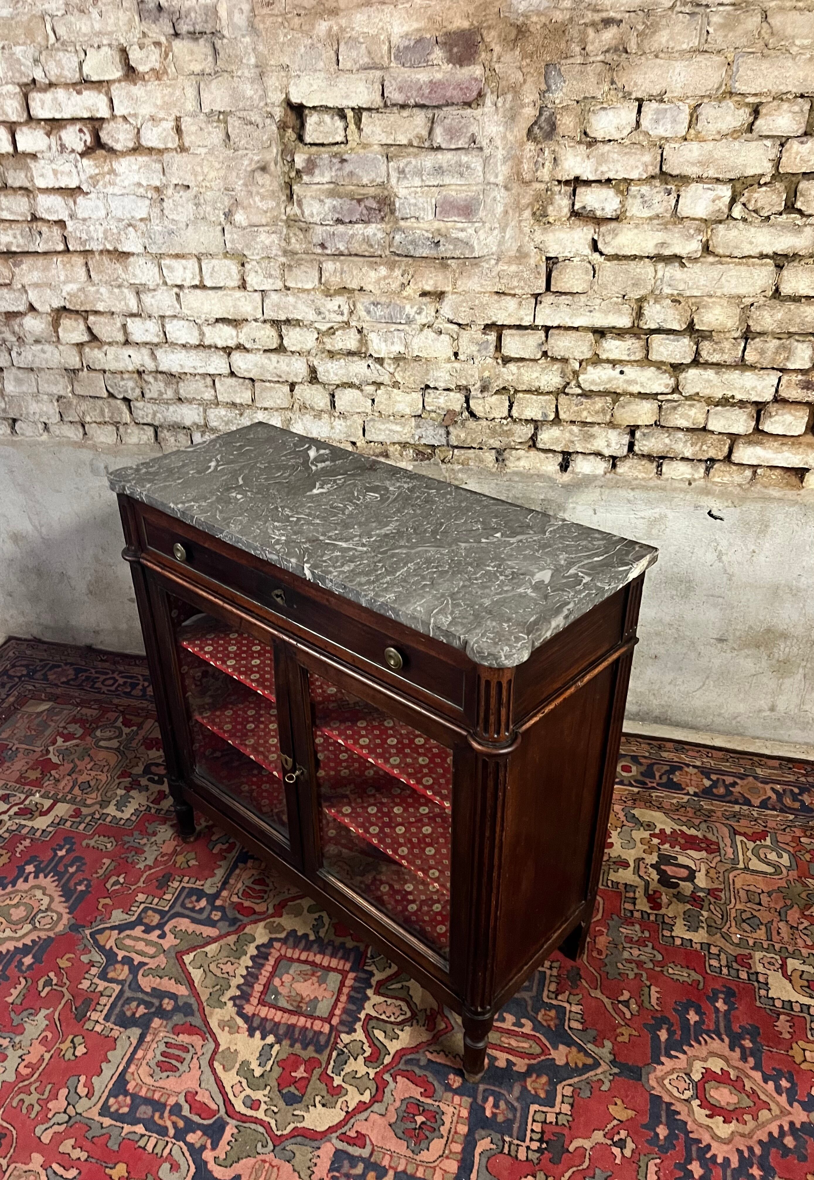 Mahogany sideboard Louis XVI XVIII century