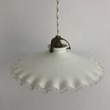 Opaline pendant light, vintage lighting