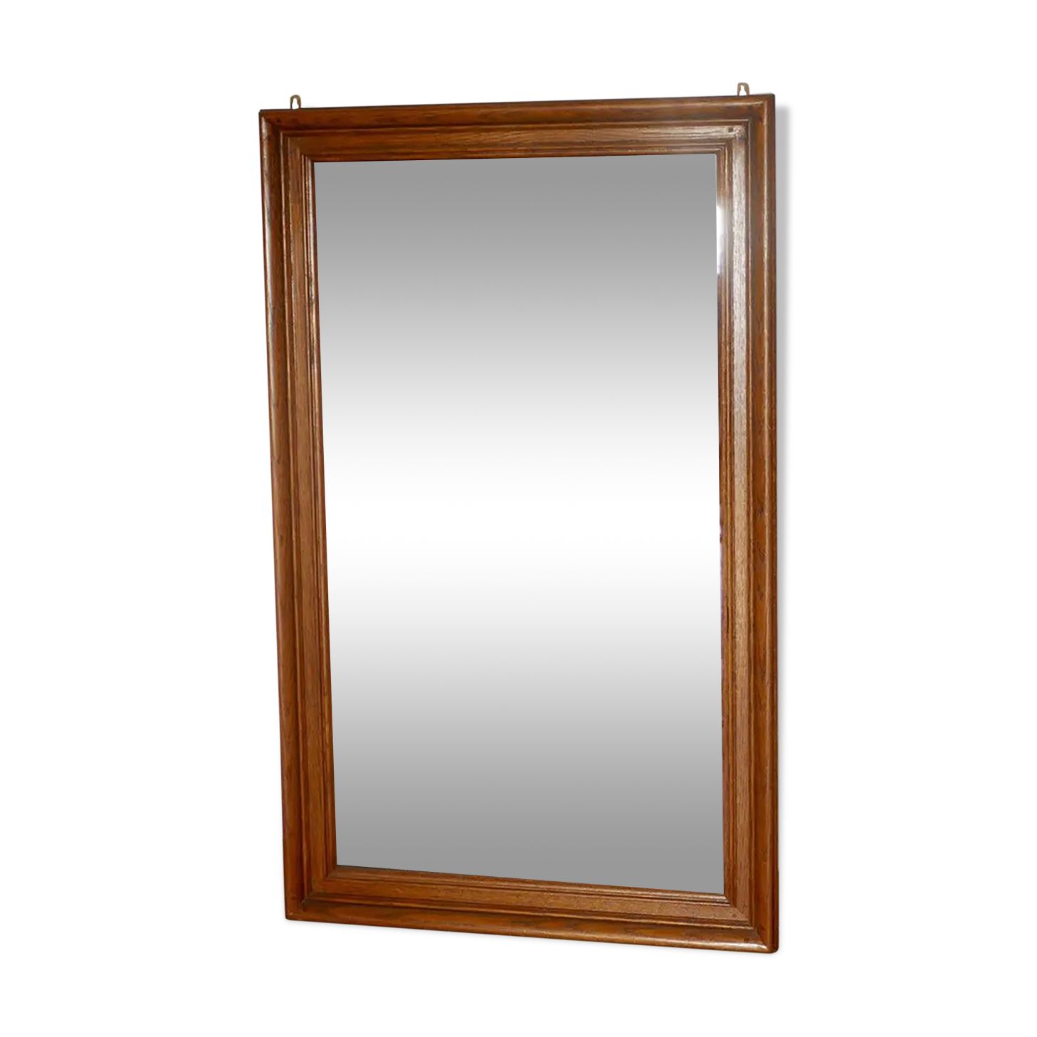 Mirror with molded solid oak frame 81x135cm
