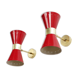 Pair of appliques in the style of Italian creations of the 50s