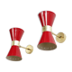 Pair of appliques in the style of Italian creations of the 50s