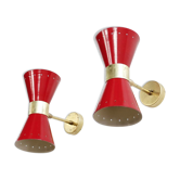 Pair of appliques in the style of Italian creations of the 50s
