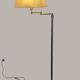 Brushed aluminium designer floor lamp - 90s modernist style