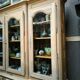 Bookcase in solid cherry and ash wood