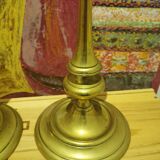 Pair of brass candlesticks