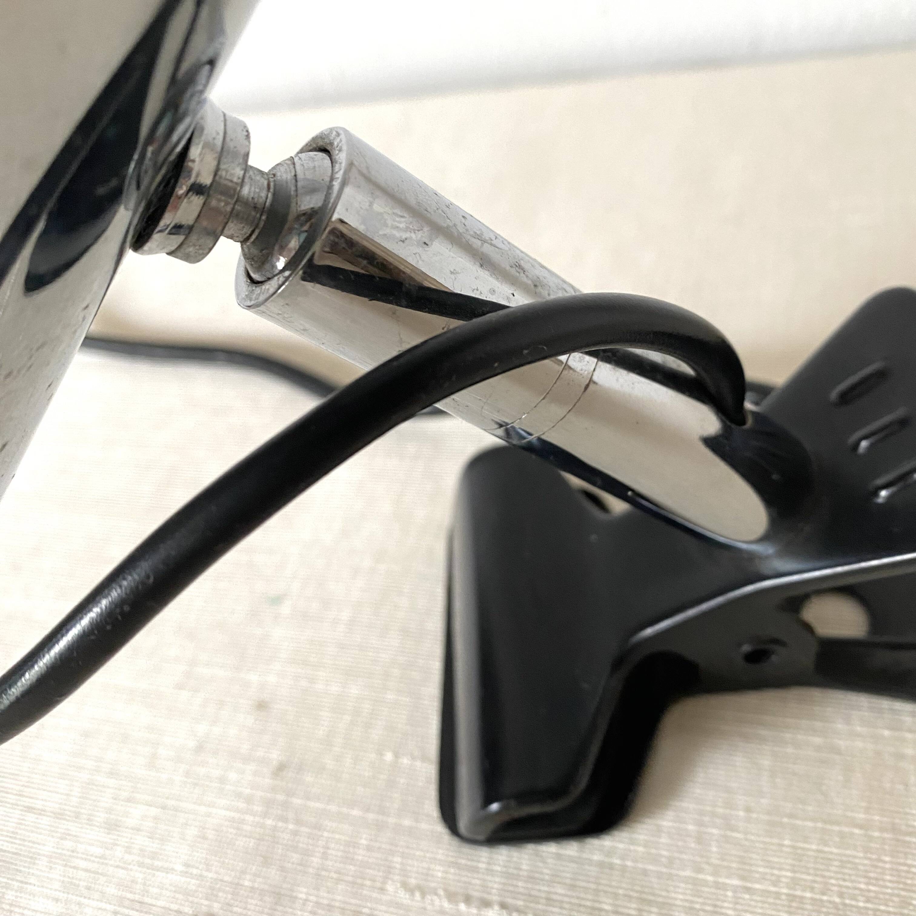 Adjustable chrome vintage clamp spotlight