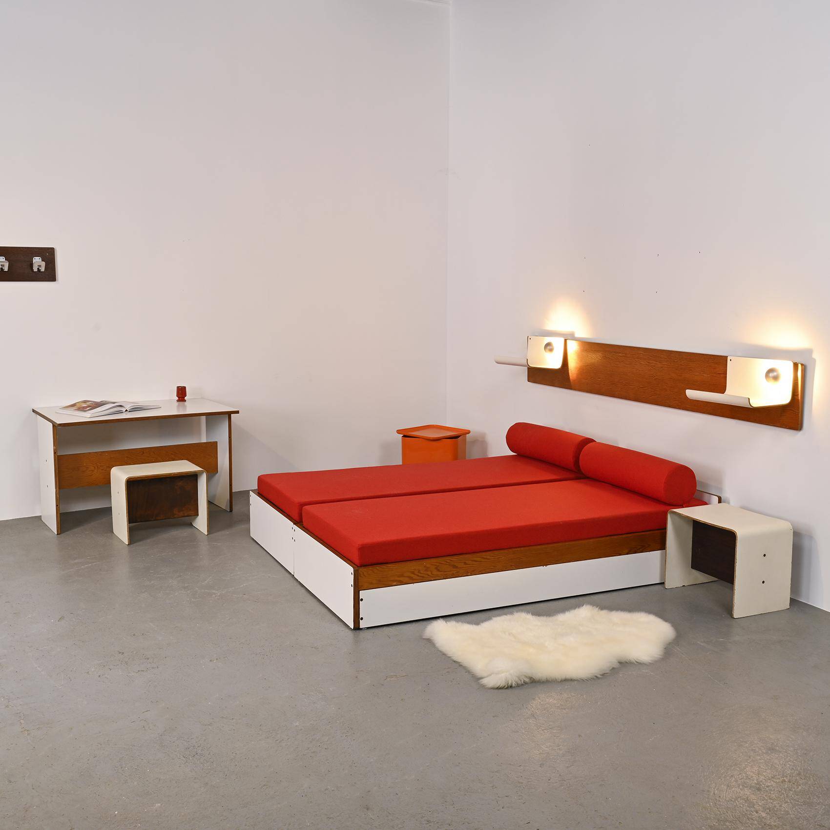 Pair of bedside tables by Pierre Guariche, circa 1968