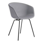 Fauteuil Hay Chaise AAC27 tissu gris/pieds noirs
