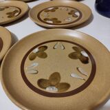 Set of 6 plates house art Sarreguemines