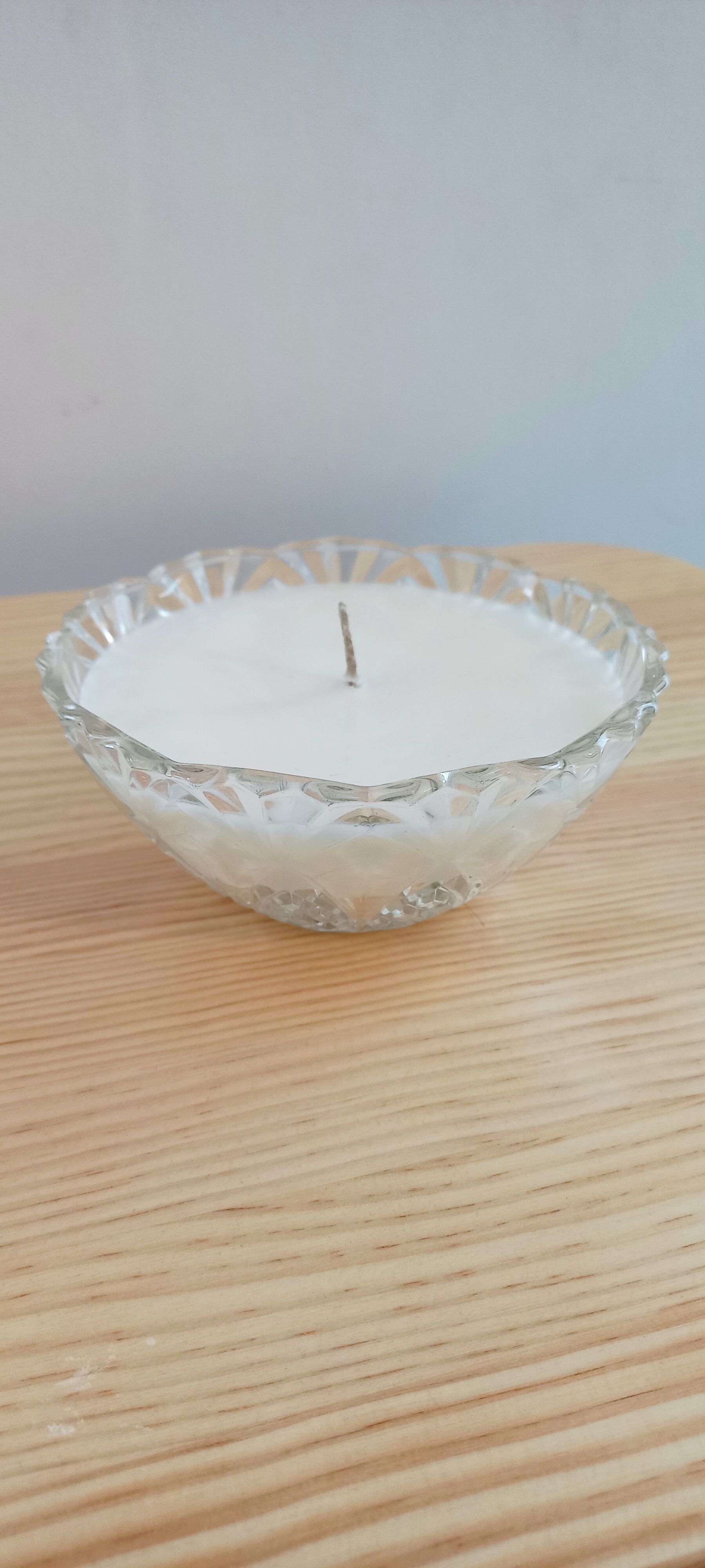 Vintage candle dried flowers