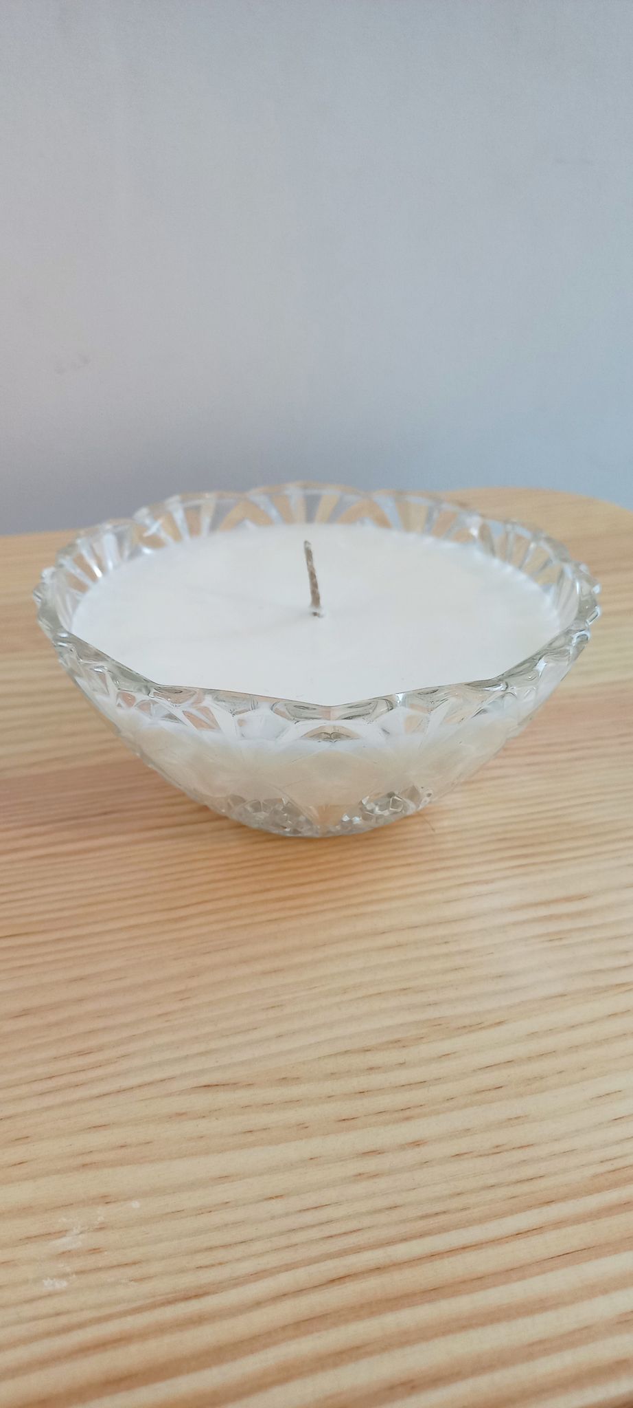 Vintage candle dried flowers