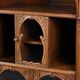 Rare Art Nouveau Light Walnut Display Cabinet – D