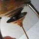Old lamp suspension, brass, Ezan