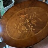 Inlaid bedside tables with drawers