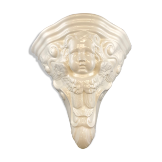 Wall lamp putti ceramic gien angel console