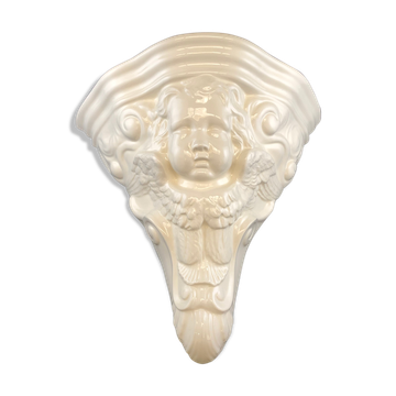 Wall lamp putti ceramic gien angel console