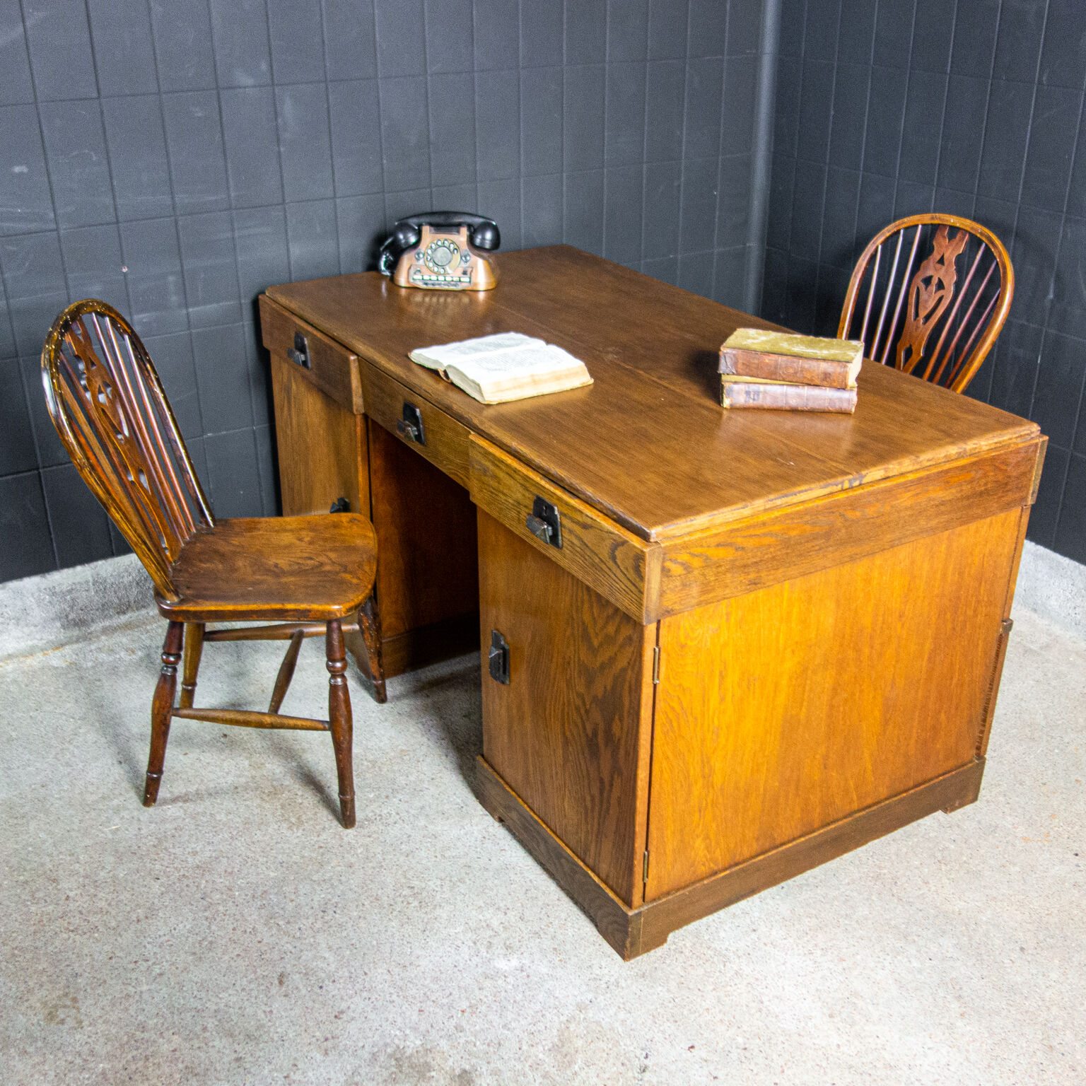Art deco double desk 1930